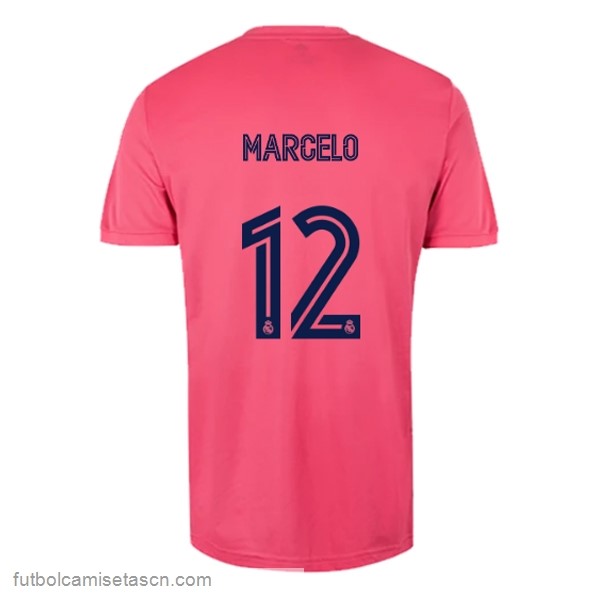 Camiseta Real Madrid 2ª NO.12 Marcelo 2020/21 Rosa